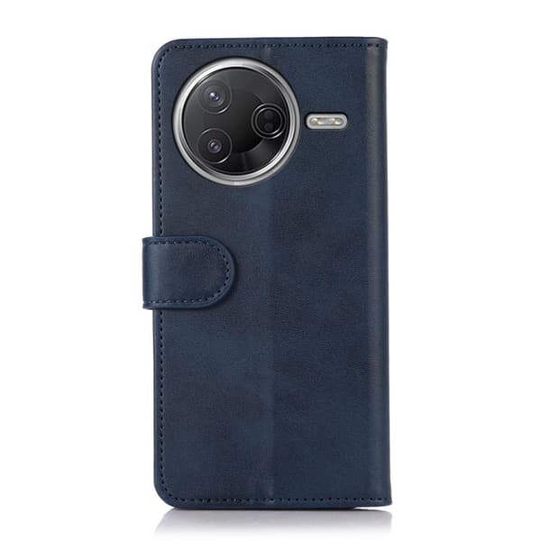 Redmi K80 / K80 Pro - Mobilfodral i Ko-Läder med Textur Blå