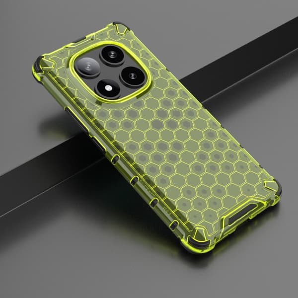 Redmi Note 14 Pro 5G - Honeycomb Stötsäker Mobilskal Grön