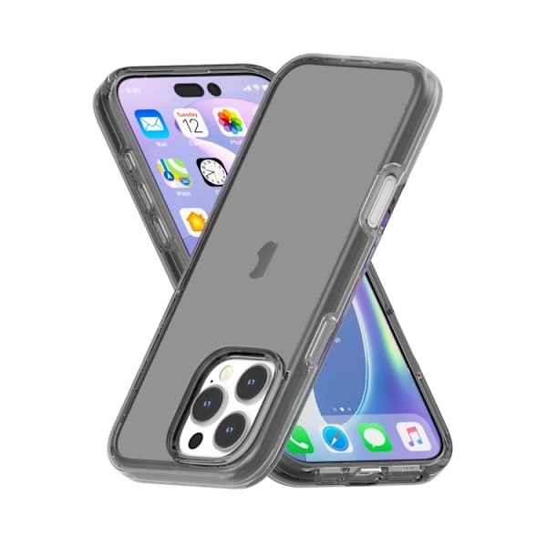 iPhone 16 Pro Shockproof Terminator Transparent Skal Grå