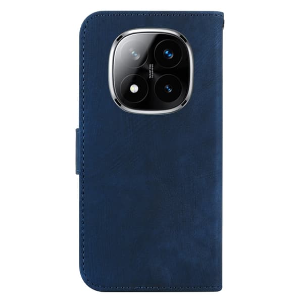 Redmi Note 14 Pro / Note 14 Pro+ 5G - Litet Tiger Prägad Läder fodral Mörkblå
