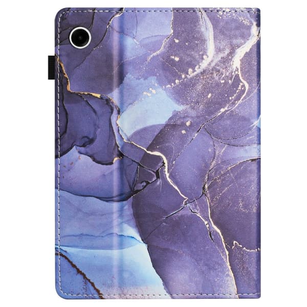 Samsung Galaxy Tab A8 X200/X207 Marble Litchi Läderfodral Grå