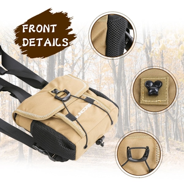 SUNCORE Dubbelrörs Teleskop X Dekompressionsryggsäck Flip Strap Stötsäker Väska