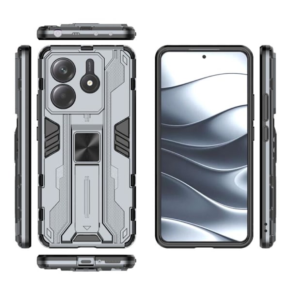 Redmi Note 14 5G Supersonic PC + TPU Mobilskal Grå