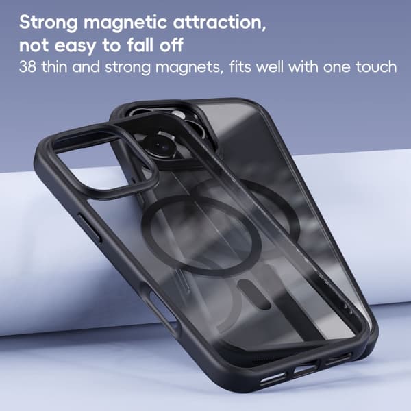 iPhone 16 Pro Max Ming Shield Series MagSafe Magnetisk Skal Titanblå