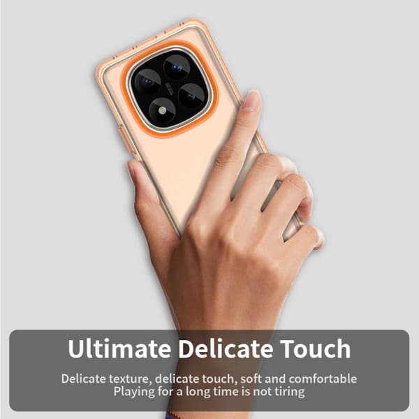 Redmi Note 14 Pro 5G - Candy PC Hybrid TPU Stöttåligt Mobilskal Orange