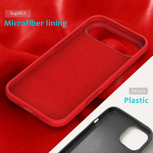 iPhone 17 Air Skal - solid färg av silikon Röd