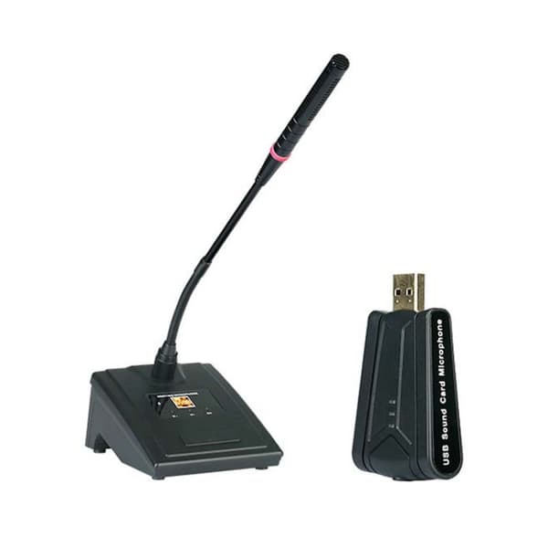 WH12 USB-laddning Smart brusreducerande trådlös konferensmikrofon, Spec: 1 för 1