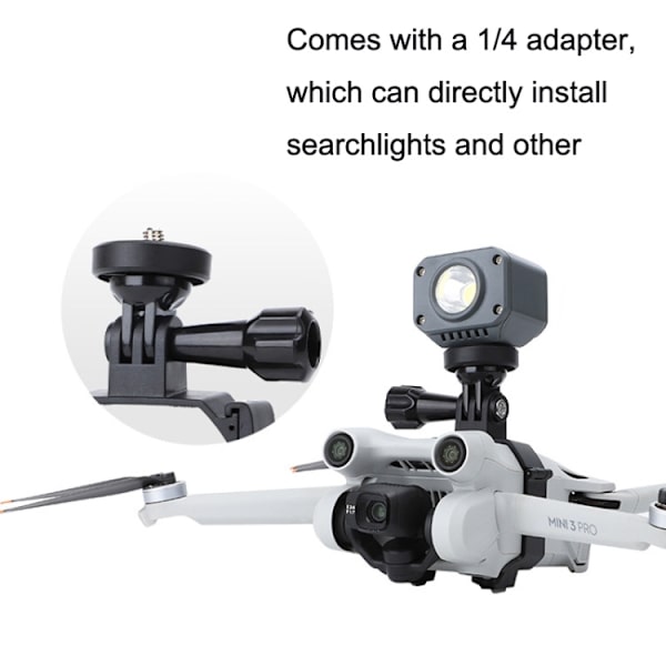 Sunnylife MM3-GZ459 För DJI Mini 3 Pro GoPro10 Action Camera Mount Söklampa