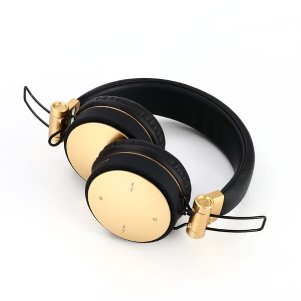 MH10 Sports Fällbart Kort Trådlöst Bluetooth Subwoofer Headset Guld