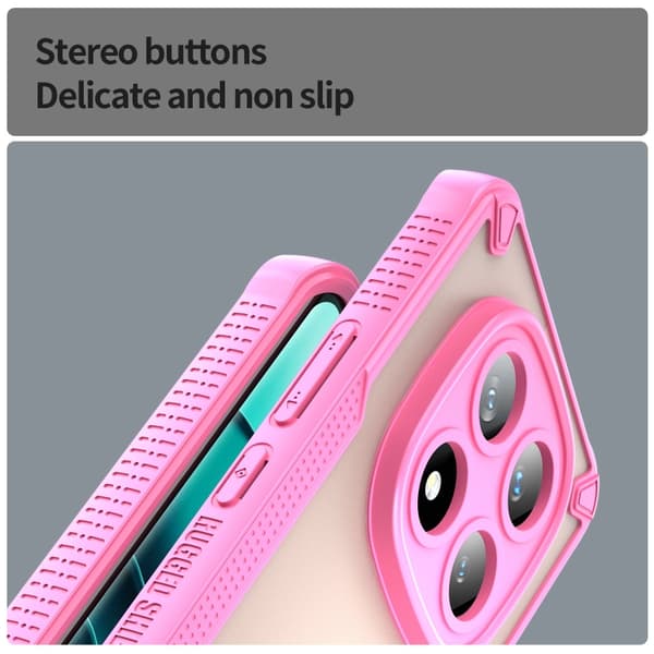 Redmi Note 14 Pro+ 5G - Armor Glaze PC Hybrid TPU Mobilskal Rosa
