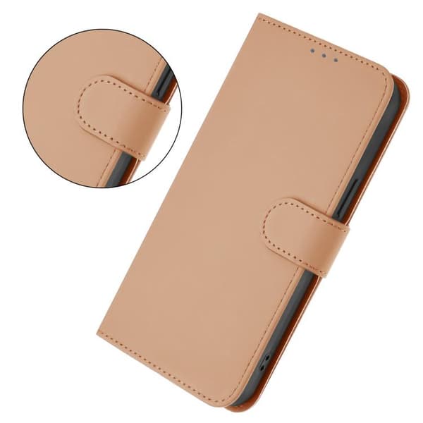 iPhone 17 Pro Skal Läderfodral med Lanyard - Solid Färg Naken