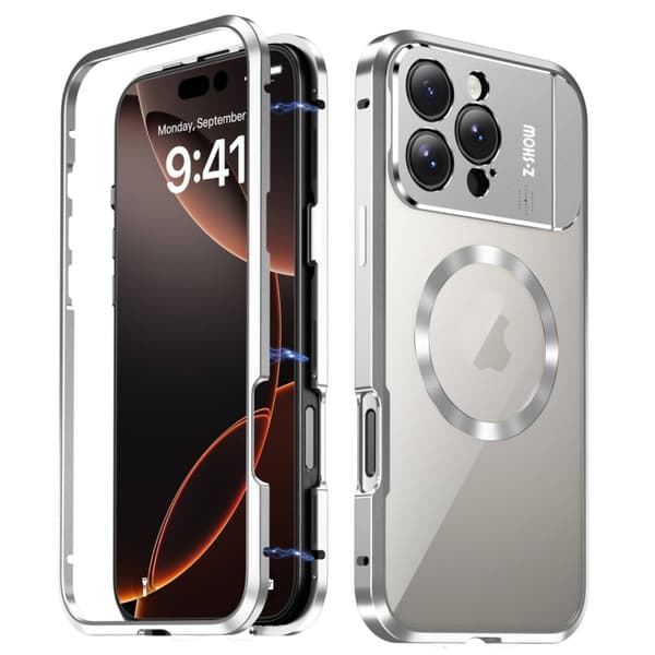 iPhone 16 Pro Max Aromaterapi Hållare En-sidig MagSafe Magnetisk Skal Vit