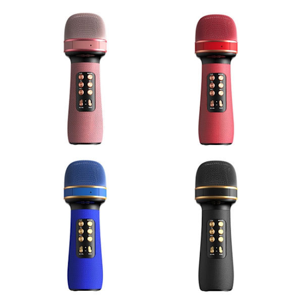 WS898 Live trådlös Bluetooth-mikrofon med ljudfunktion (blå)
