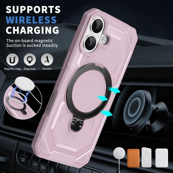 iPhone 17 Frosted MagSafe Skal Rosa