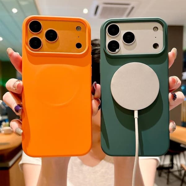 iPhone 18 Pro Max / iPhone 17 Pro Max Skal - flytande silikon med MagSafe Ljusgrön