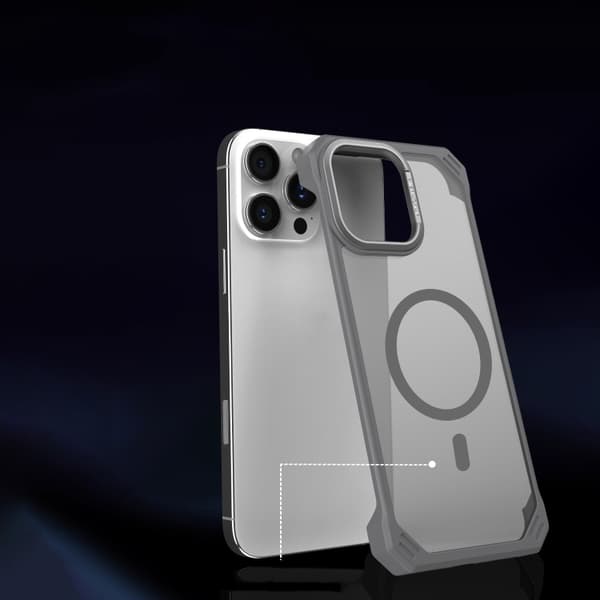 iPhone 16 Pro Max Starshield Frameless MagSafe Skal - Skyddande och Stilren Design Grå