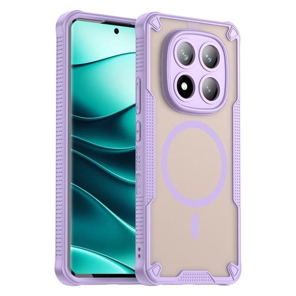 Redmi Note 14 Pro+ 5G - Armor Glaze MagSafe Magnetiskt Mobilskal Purpur