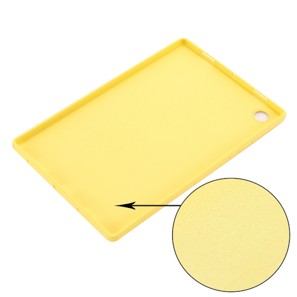 Samsung Galaxy Tab A8 10.5 (2021) Solid Färgad Silikon Stötsäker Tabletfodral Gul