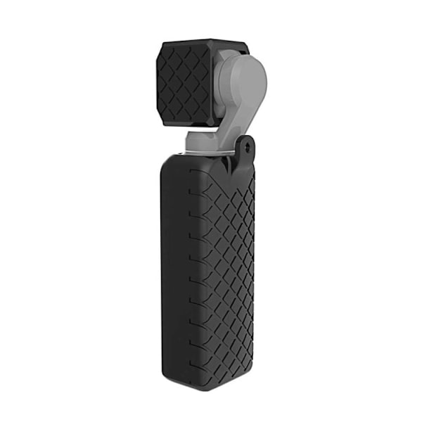 2 i 1 diamantstruktur silikonfodral set till DJI OSMO Pocket Svart