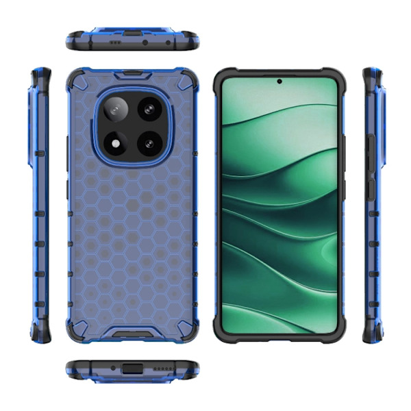 Redmi Note 14 Pro 5G - Honeycomb Stötsäker Mobilskal Blå