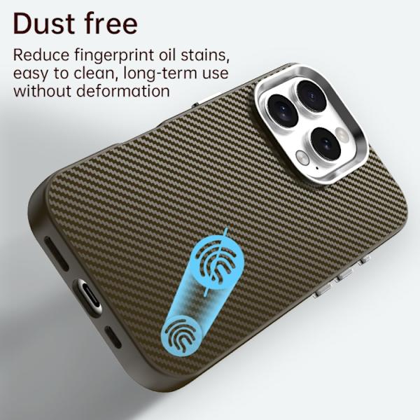iPhone 16 Pro Kolfiber Series IMD Skal Brun