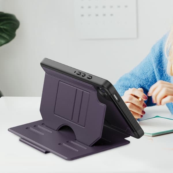 Samsung Galaxy Tab A9 / A11 Magnetiskt läderfodral Lila