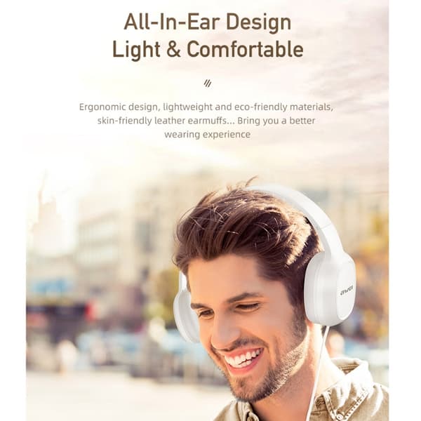 awei GM-6 3,5 mm stereotrådade headset Svart