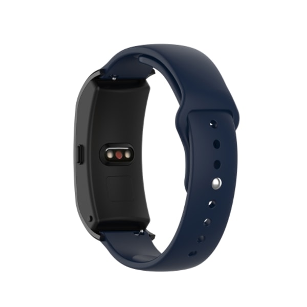 För Garmin Vivomove 3s / 4s 18 mm omvänt spänne silikon watch Navy Blue Small Code