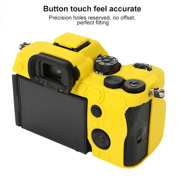 Mjukt silikonfodral för Sony ILCE-7RM5 / Alpha 7R V Gul