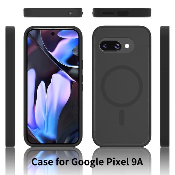 för Pixel 9a Skal - TPU Hybrid PC MagSafe Telefonfodral Blå