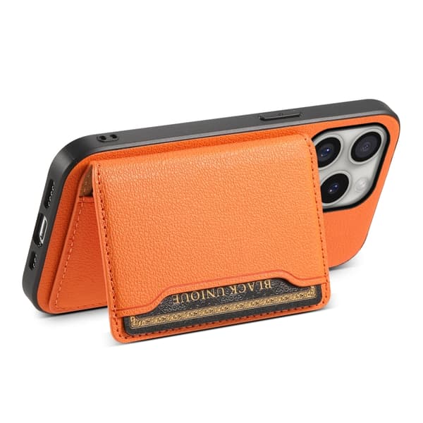 iPhone 16 Pro Max Kalvtextur Skal Design med Full Täckning Orange