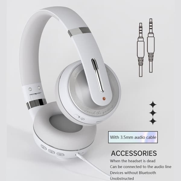 P6 Bluetooth 5.1 Trådlöst Stereoheadset med Mikrofon Svart