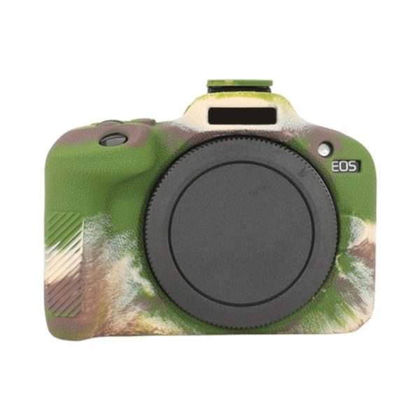 Mjukt silikonfodral med litchikonsistens till Canon EOS R100 Kamouflage
