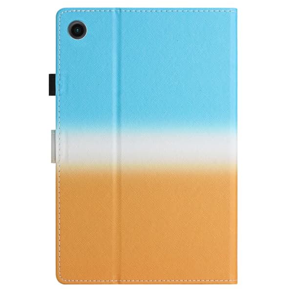Samsung Galaxy Tab A8 2021 X205/X200 Gradient Läderfodral Blå Orange