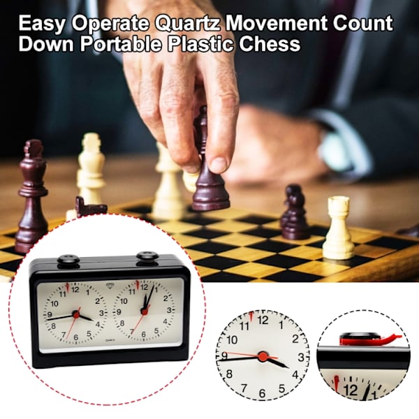DT02 Quartz Schackklock Schack och Go Timer