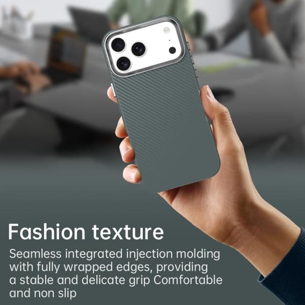 iPhone 18 Pro / iPhone 17 Pro Carbon Fiber Series Skal Grå