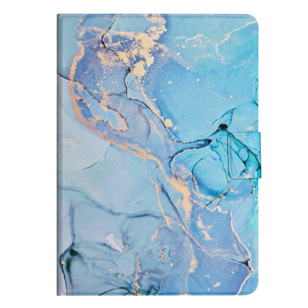 Samsung Galaxy Tab A8 Marble Mönster Smart Läderfodral Blå