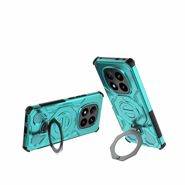 Redmi Note 14 Pro+ 5G Global - J-20 Solid Färg MagSafe Magnetisk TPU+PC Mobilskal Blå sjön
