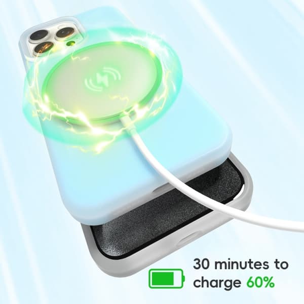 iPhone 16 Pro Max Jelly Liquid Silicone MagSafe Magnetisk Skal Grå