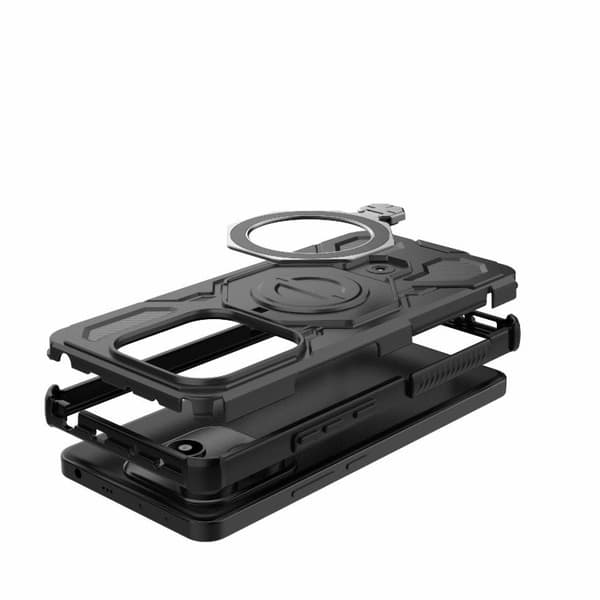 Redmi Note 14 5G J-20 - Solid Färg MagSafe Magnetisk TPU+PC Mobilskal Svart