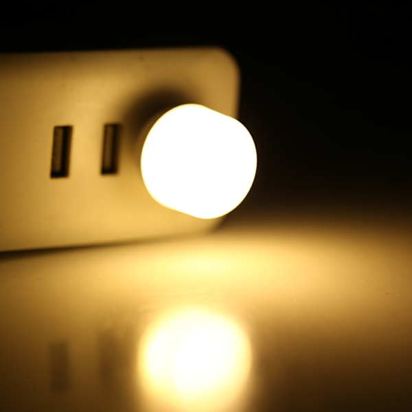 5V 5730 LED USB Mini Nattlampa (Varm Vit)