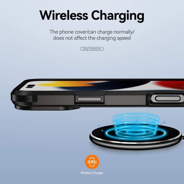 iPhone 16 Pro TPU + PC Linsskydd Skal Svart