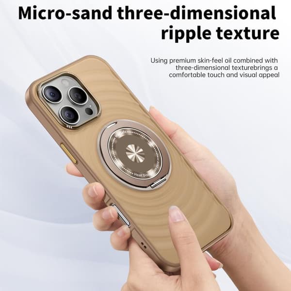 iPhone 16 Pro Skal med Ripples MagSafe Hållare Ökenguld