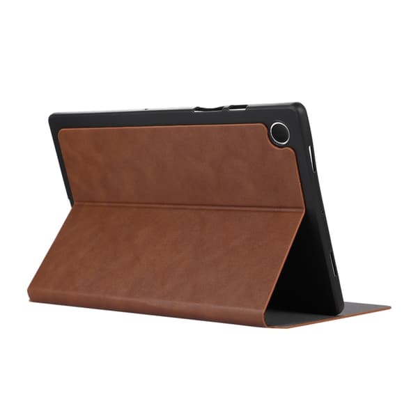 Samsung Galaxy Tab A8 Skyddande läderfodral Brun