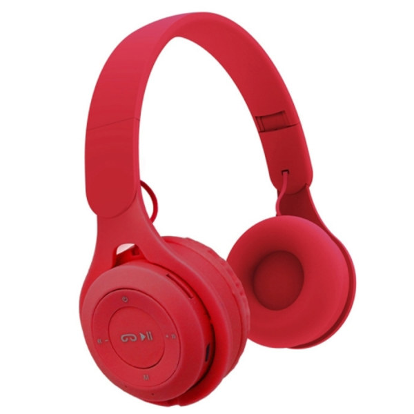 M6 Trådlöst Bluetooth-headset Fällbart Gaming Stereo-headset Med Mikrofon Röd