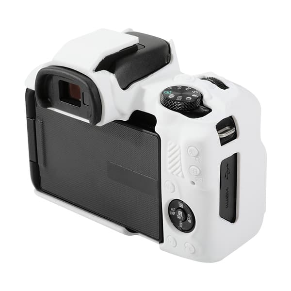 Mjukt silikonfodral för Canon EOS R50 Vit