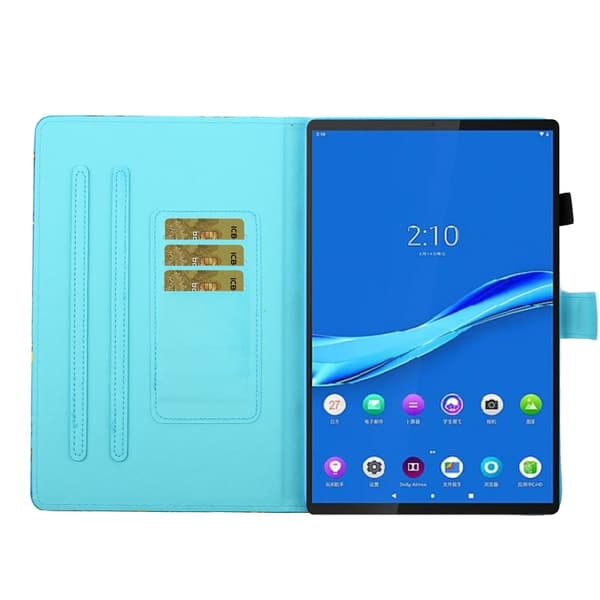 Samsung Galaxy Tab A8 10.5 (2021) Läderfodral med Målade Sidor Uggla