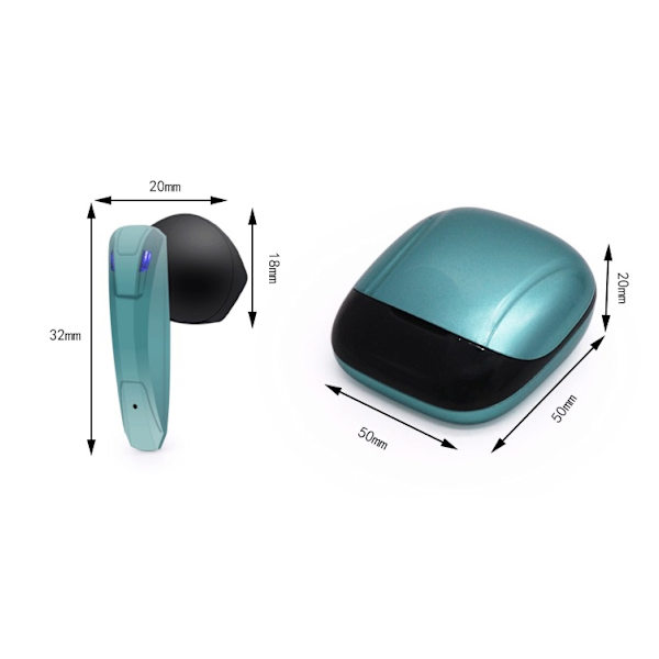 E68 5.0 Stereo Gaming Bluetooth-headset Blå