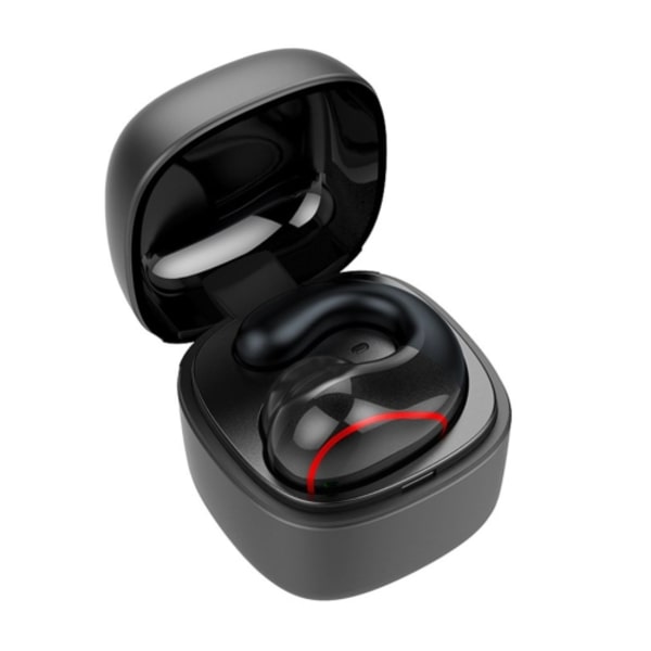 T25 Over-ear Bluetooth 5.0 Enkelsidig osynlig trådlös hörlur Hög definitionssamtal Superlång standby-benledning hörlur Svart