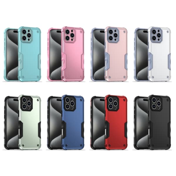 iPhone 16 Pro - Stöttålig och Halkfri Armor Skal Röd